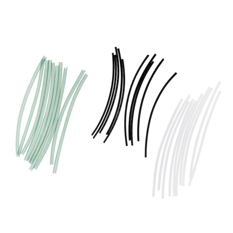 10Pcs Fishing Rig Making Heat Shrink Rig Tubes Sleeve Hook Connector White
