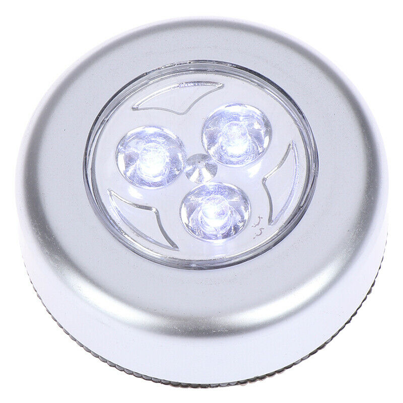 1 Pcs LED Car Touch Lights Push Tap Stick On Click Lamps Battery Power N..l8