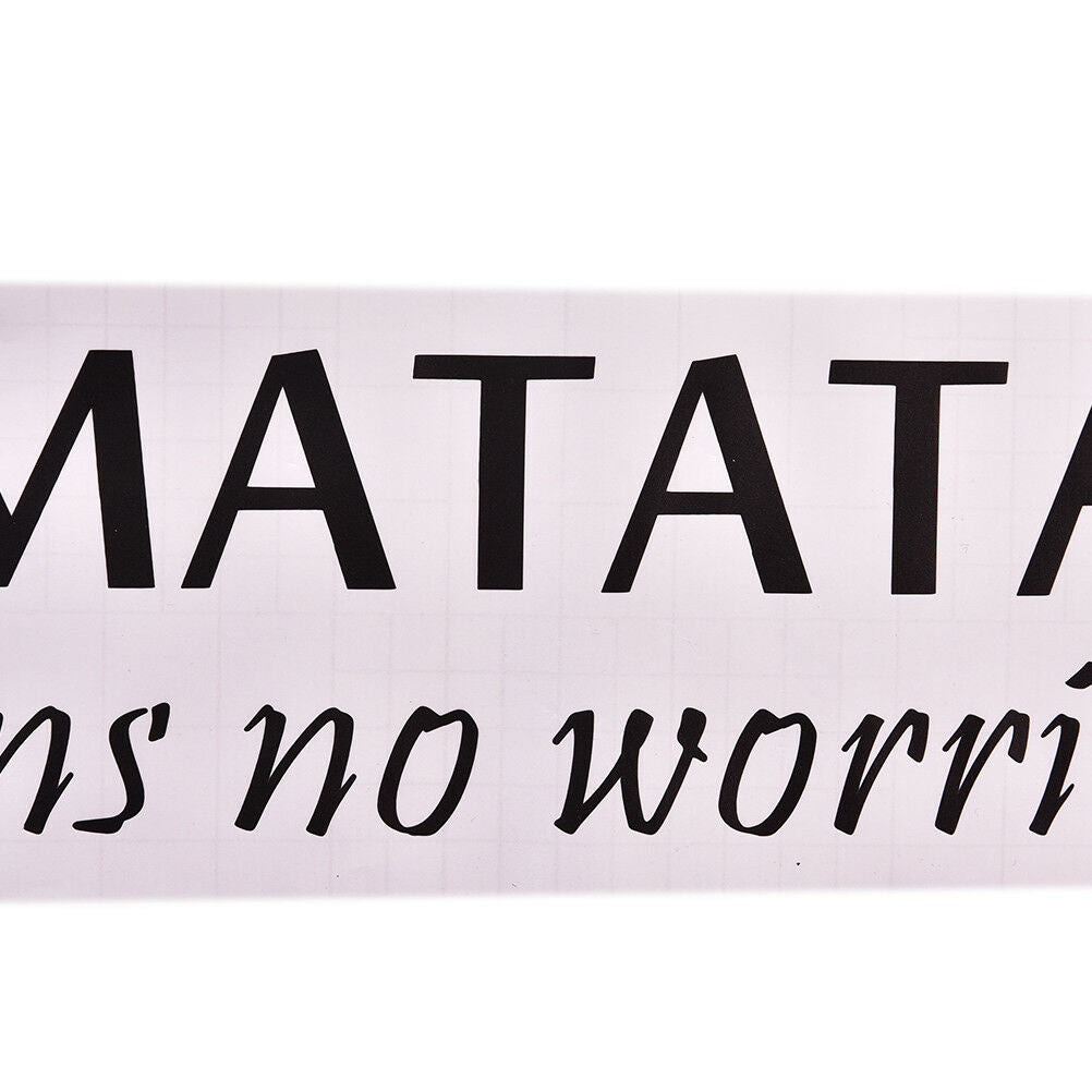 Hakuna Matata No Worry`quote wall decals decorative home decor removable`stic DD
