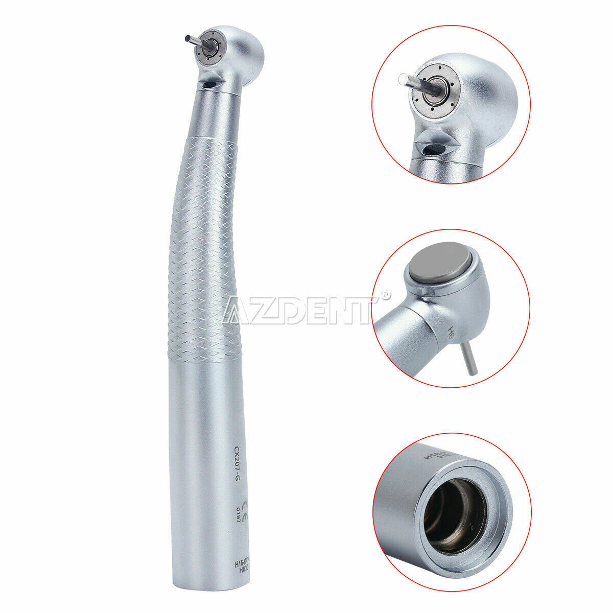 Dental LED Fiber Optic High Speed Handpiece Fit Quick Coupling Push 3 Spray