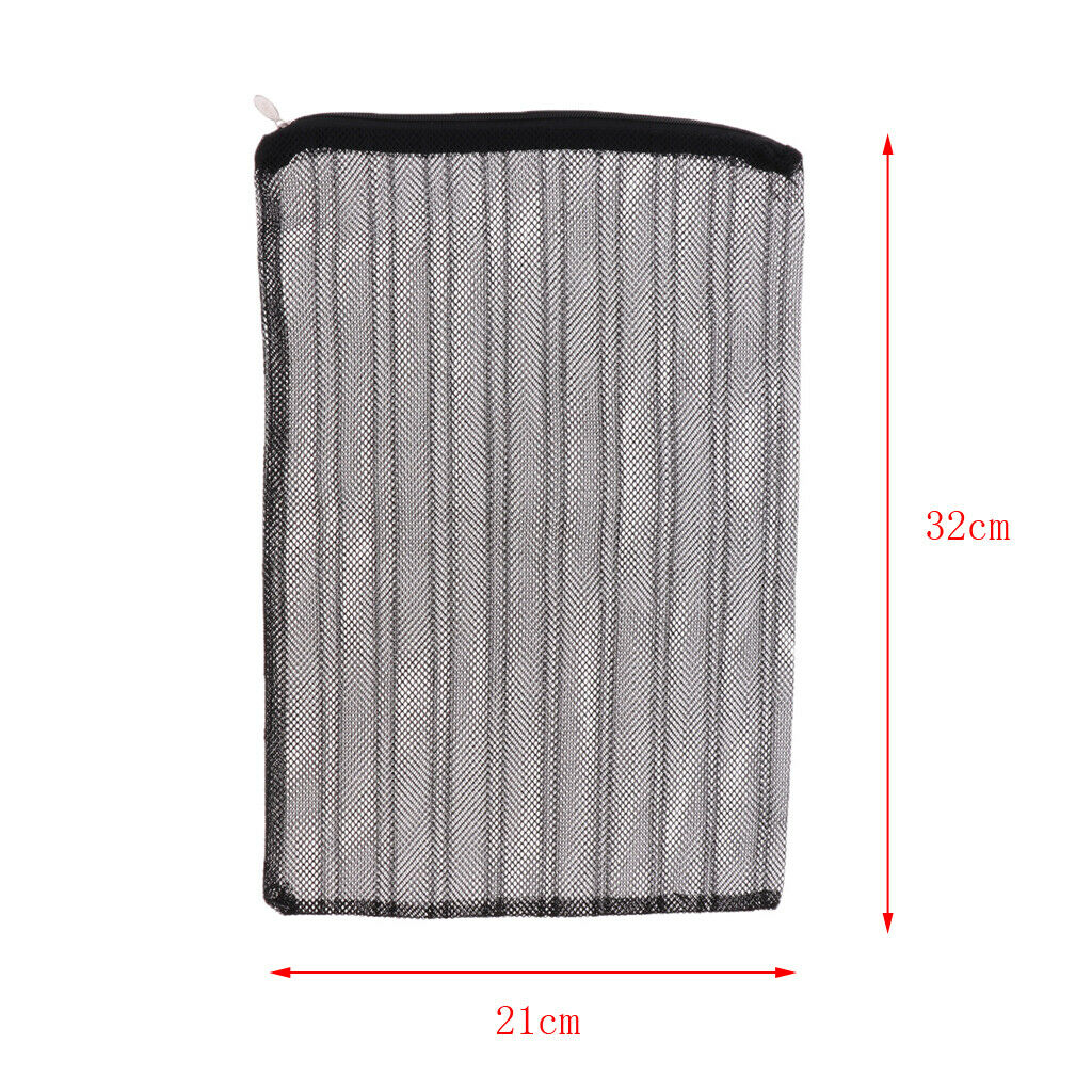 10Pcs Aquarium Zipped Filter Media Net Bag Fish Tank Zip up Filter Media Bags