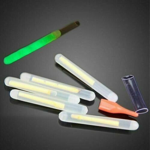 50x Fishing Fluorescent Lightstick Light Night Float Rod Dark Glow Stick Tool