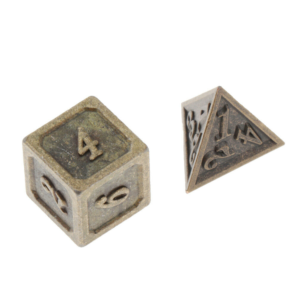 7 Packs Polyhedral Dice Standard Size for Dragon Scale Dungeons&Dragons RPG