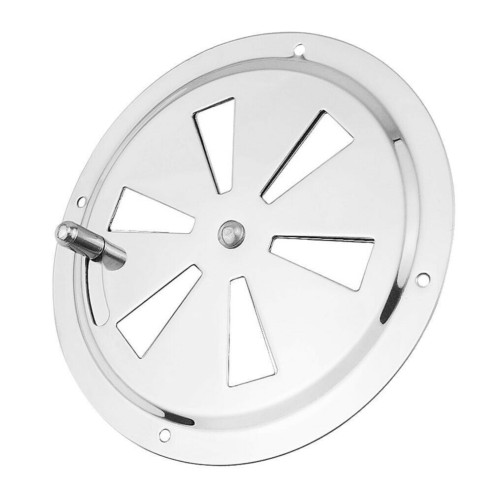 3X Universal ventilation grille, stainless steel, round Φ 128 mm ventilation