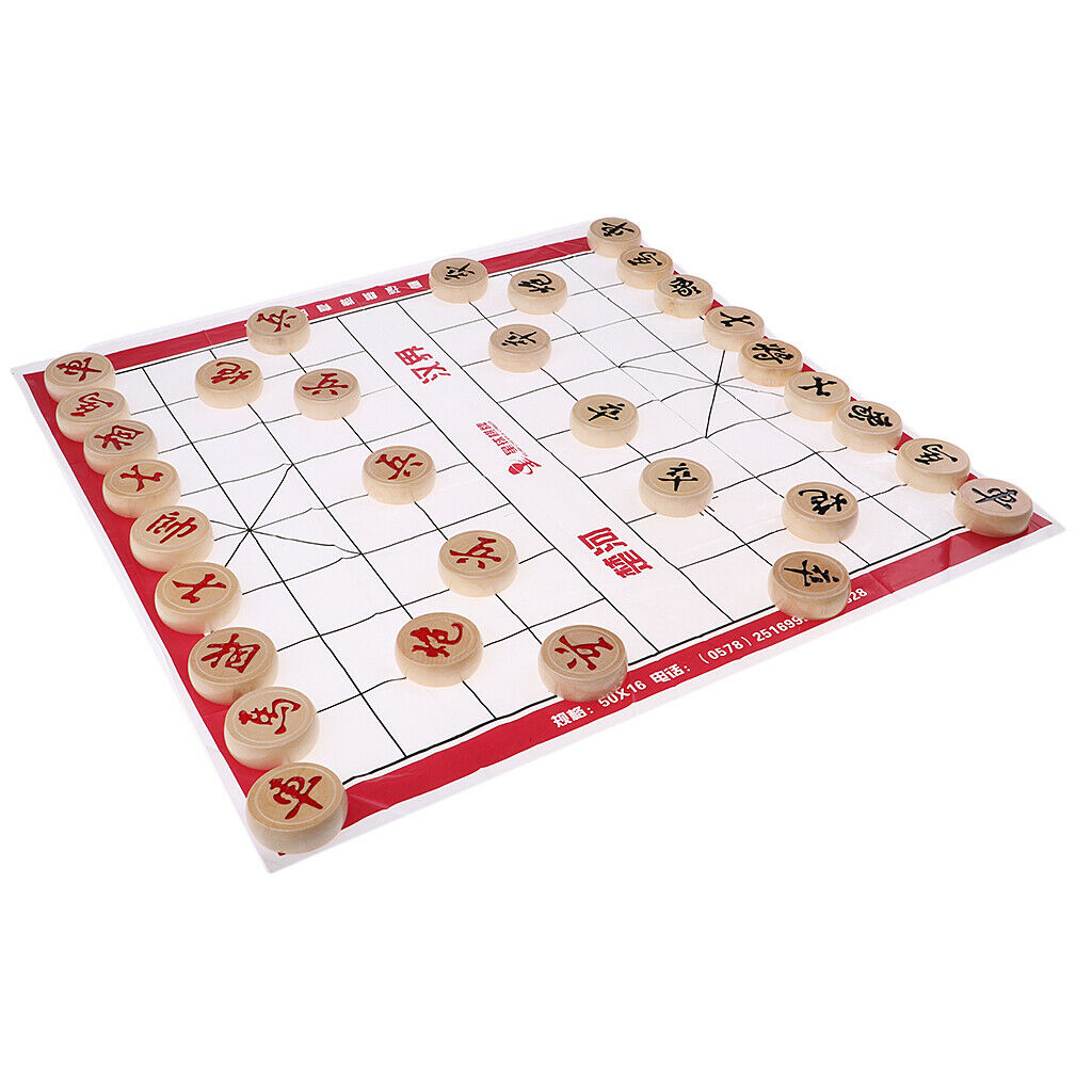 Chinese Chess Travel Game Set XiangQi Board Game Chess Diameter 5.0 Cm