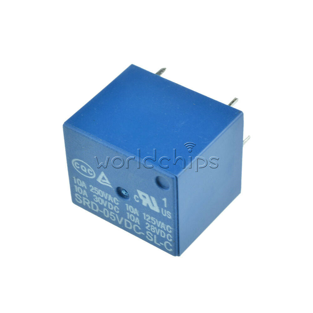 5PCS Mini Power Relay DC 5V PCB SRD-5VDC-SL-C