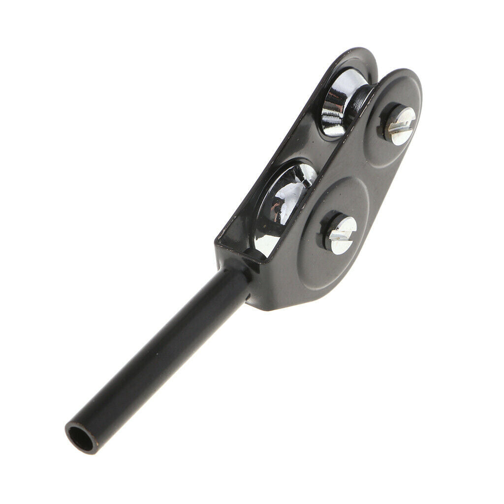 3 Pieces Fishing Rod Double Roller Pole Guide Stainless Steel Accessory