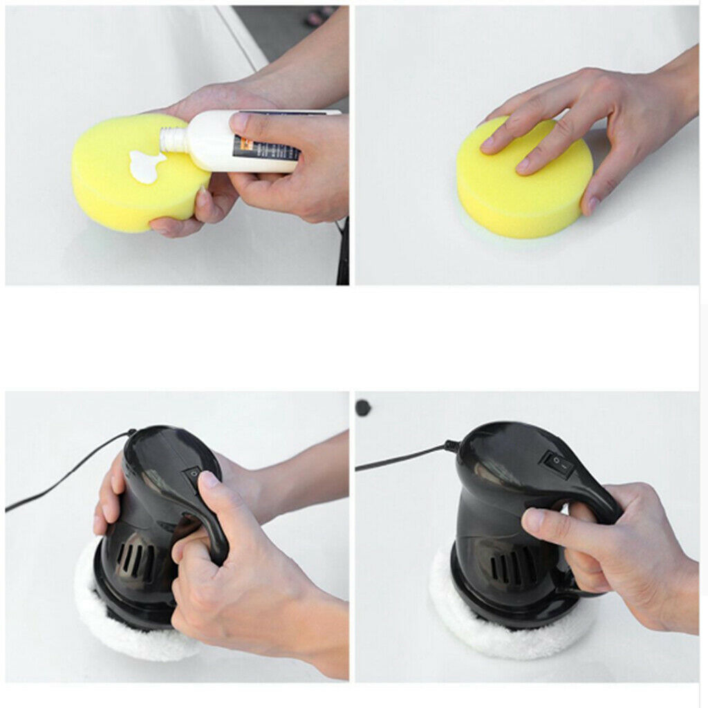 Car Polisher Polishing Buffing Waxing ABS Waxer Polisher Applicator Black