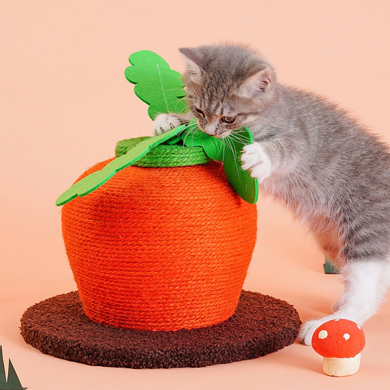 Cat Scratchers Cat Climbing Tower with Big Carrots for Climbing Indoor Cats