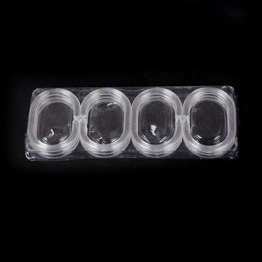 12pcs Plastic Clear C Type Bathroom Shower Curtain Liner Hook Hooks Rings.l8