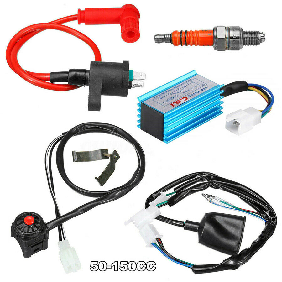 5Pcs Wiring Harness Switch Coil CDI Kit 50/110/125/150cc Pit Dirt  Motorcycle