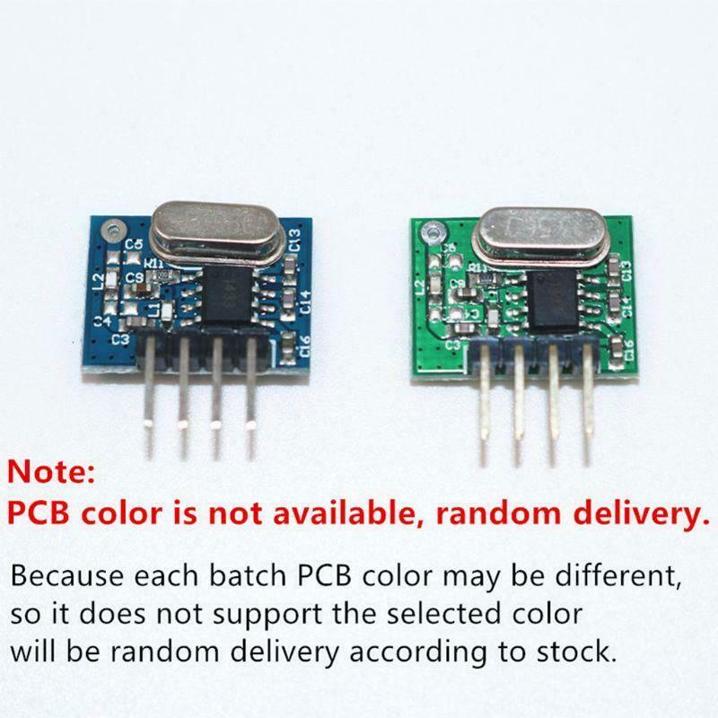 1 Set 433Mhz Superheterodyne RF Receiver Transmitter Module Kit With 2 Antennas