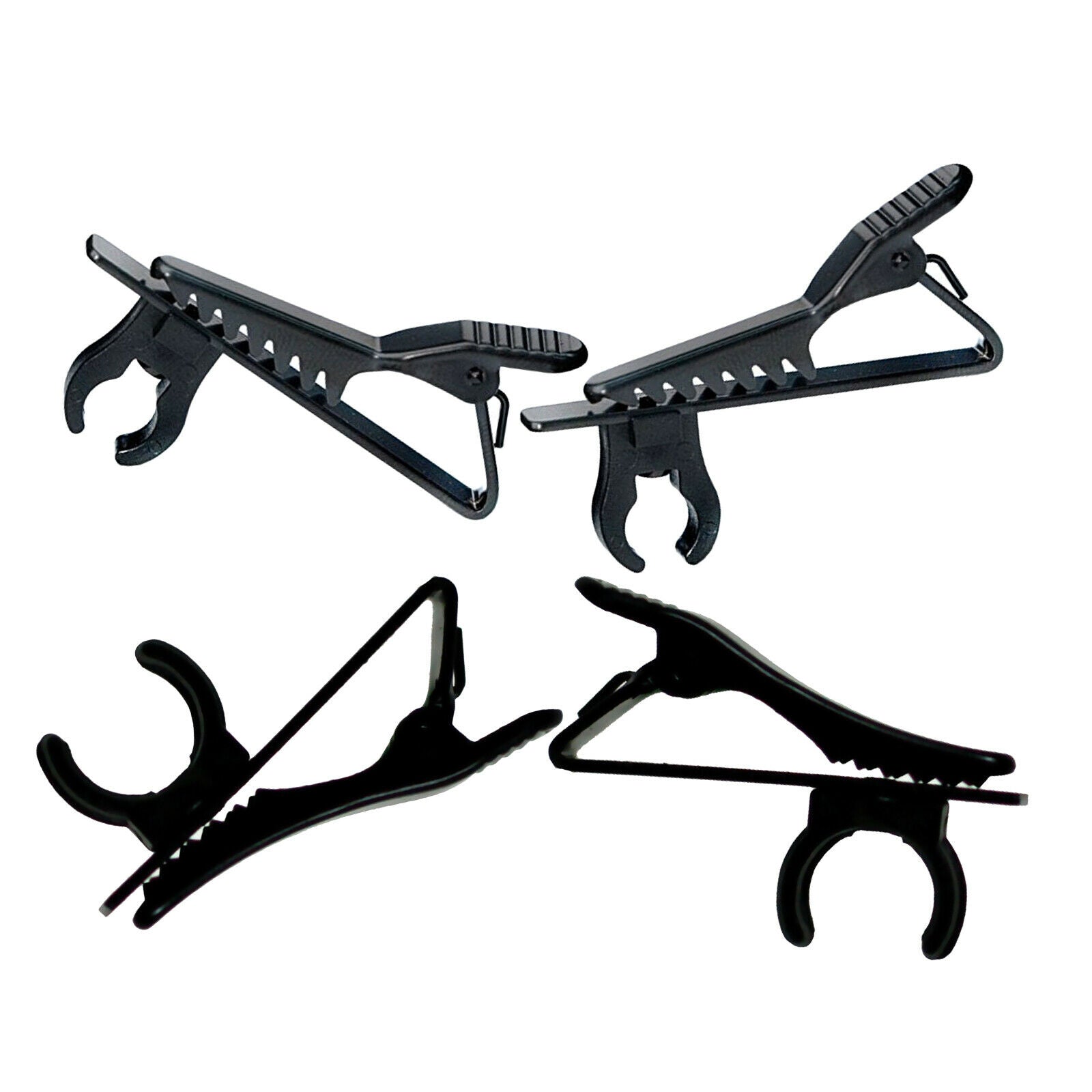4 Pieces Mini Universal Mic Clips Lapel Collar Microphone Clip Clamp Holder