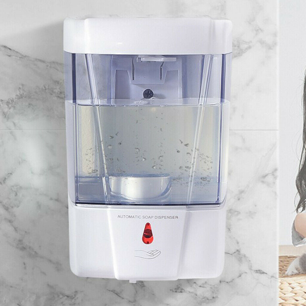 Automatic Liquid Soap Dispenser Wall Mounted 700ml/23oz No Touch Non-Drip