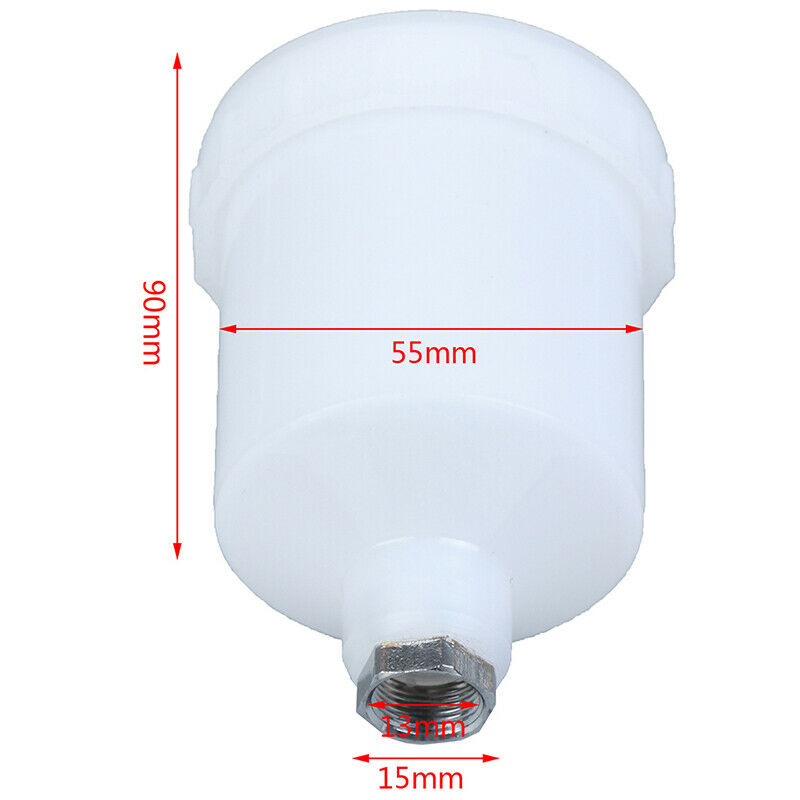 Plastic Sprayer Cup Air Gravity Feed Spray Paint Pot Thread For Spray Gun Jf Lt
