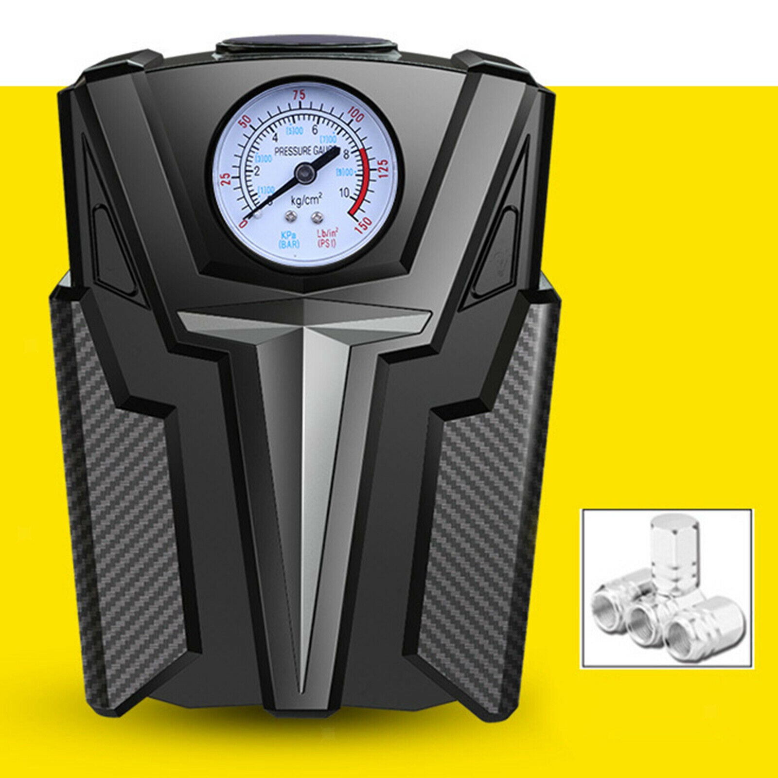 Electric Car Tyre Air Inflator Balls Motorbike Tire Pump Emergency LED Light