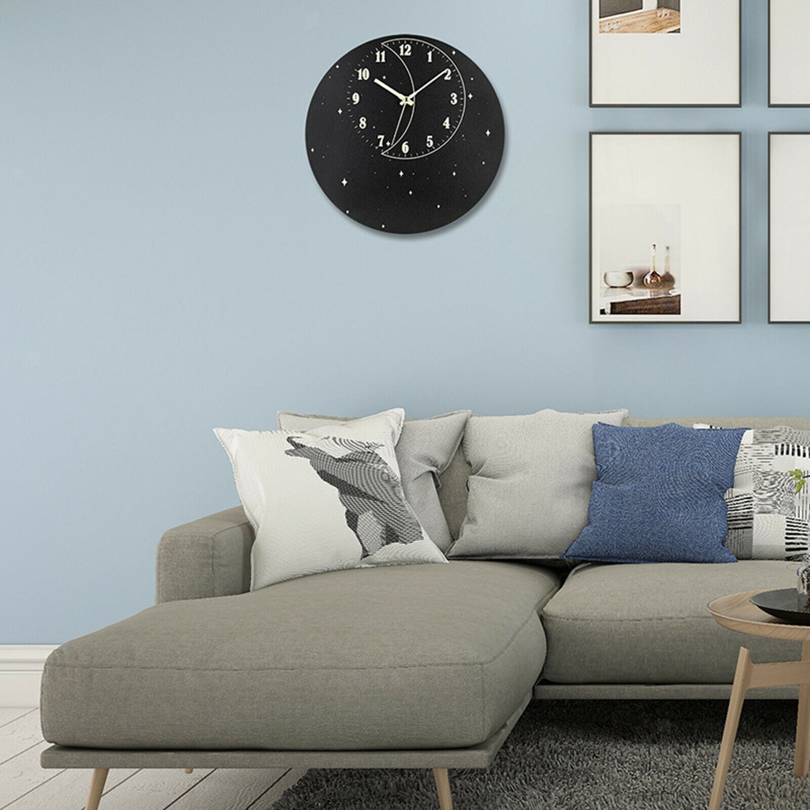Luminous Wall Clock Excellent Accurate Sweep Movement for Bathroom Office