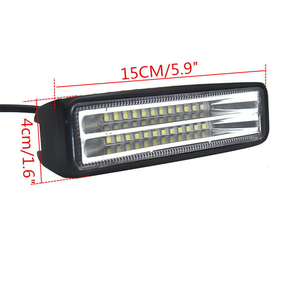 1Pcs 5.9inch 72W Off-Road LED Work Light Bar Truck ATV 4WD Car Driving Lamp -USA