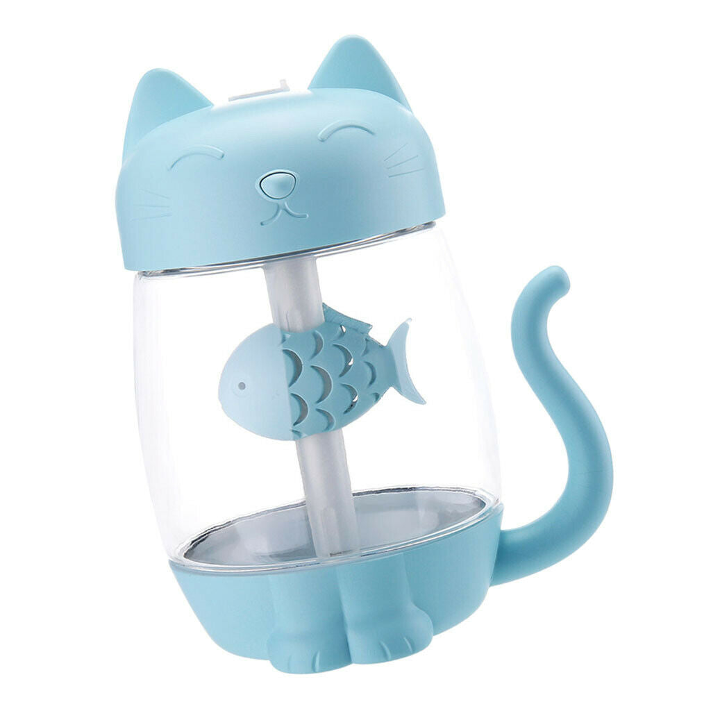 4 Piece Cat Humidifier Fan for Office Desk Beauty Salon Desktop Decoration
