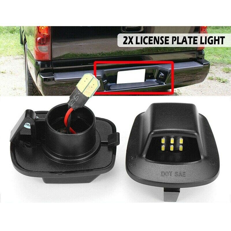 Car 12V LED Number License Plate Light Signal Lamp for Dodge Dakota 97-10 MitsQ6