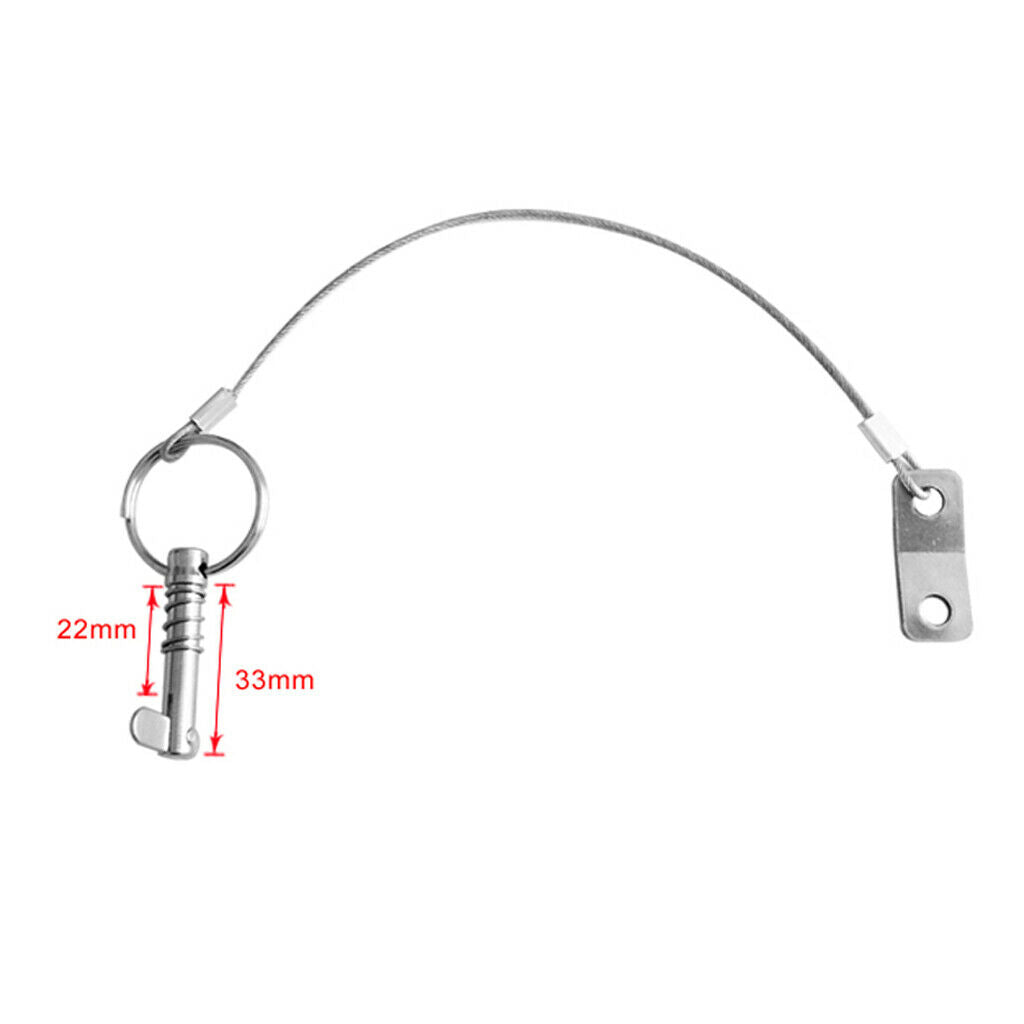 316 Stainless Steel Quick Release Pin For Boat Bimini Hinge With