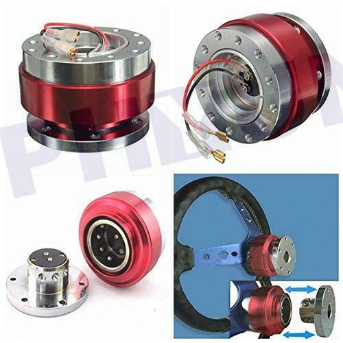 Red Car SUV Steering Wheel Quick Release HUB Adapter Snap Off Boss Kit Aluminium