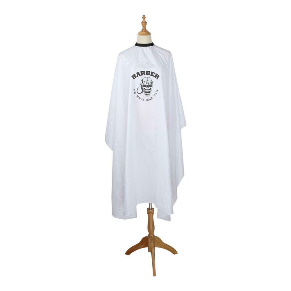 Static Free Barber Stylist Styling Cutting Coloring Shampoo Cape Gown White