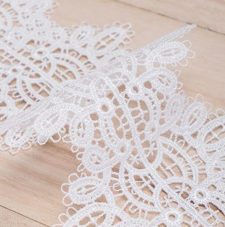 3 Yards Exquisite Crochet embroidery lace Home curtain bedding decoration