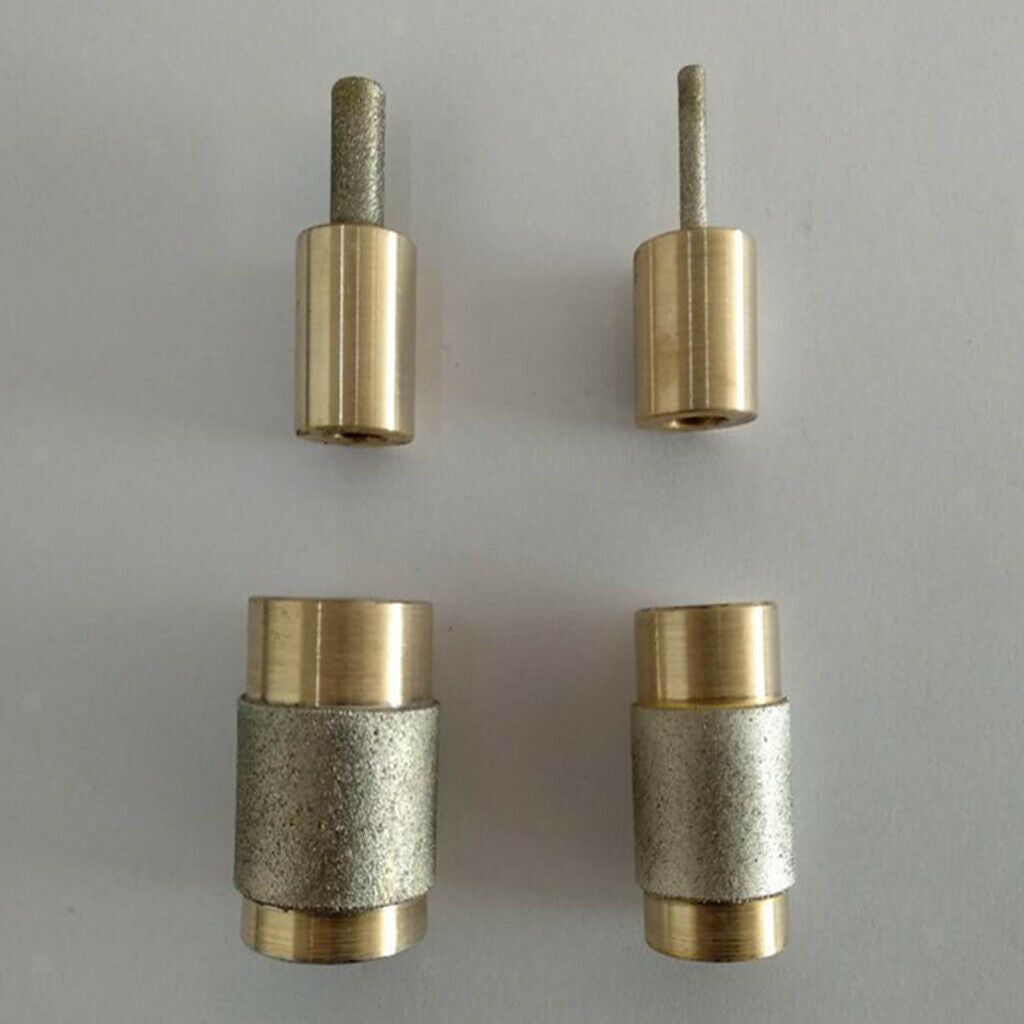 4Set Metal Alloy Glass Grinder Head Bit Tile Glass Diamond for Grinders