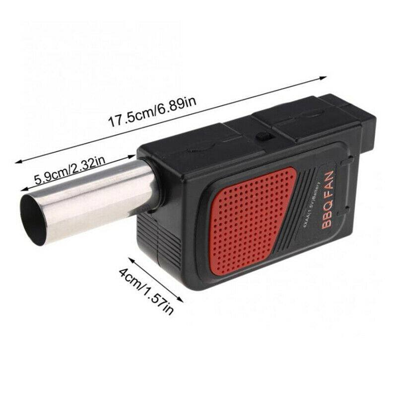 Portable Electric BBQ Fan Barbecue Air Blower Fan Cooking Picnic Battery PowBDA