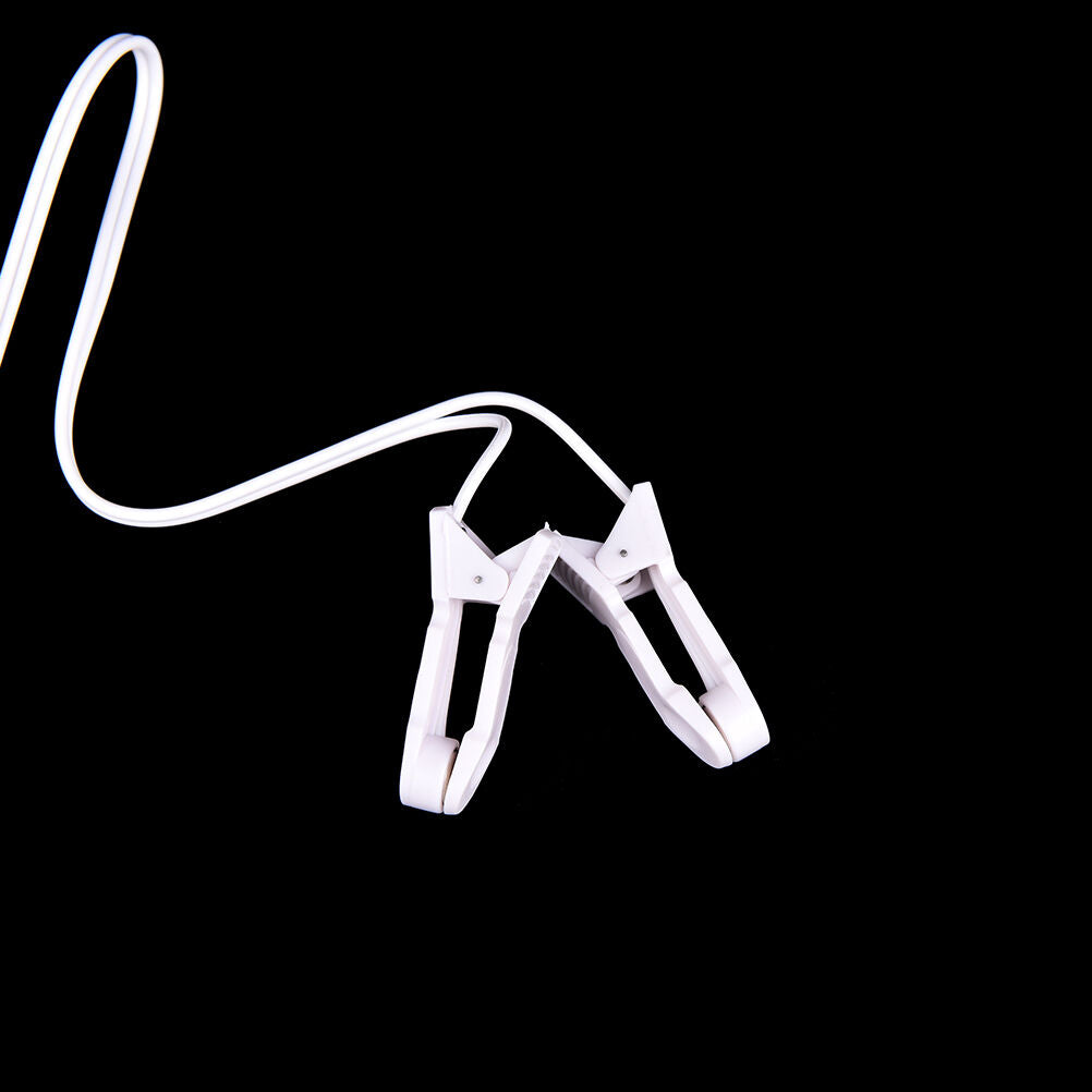 Electrode Lead Wires with 2 Ear Clips for Tens Machine Massager 2.5mm rsJ.l8