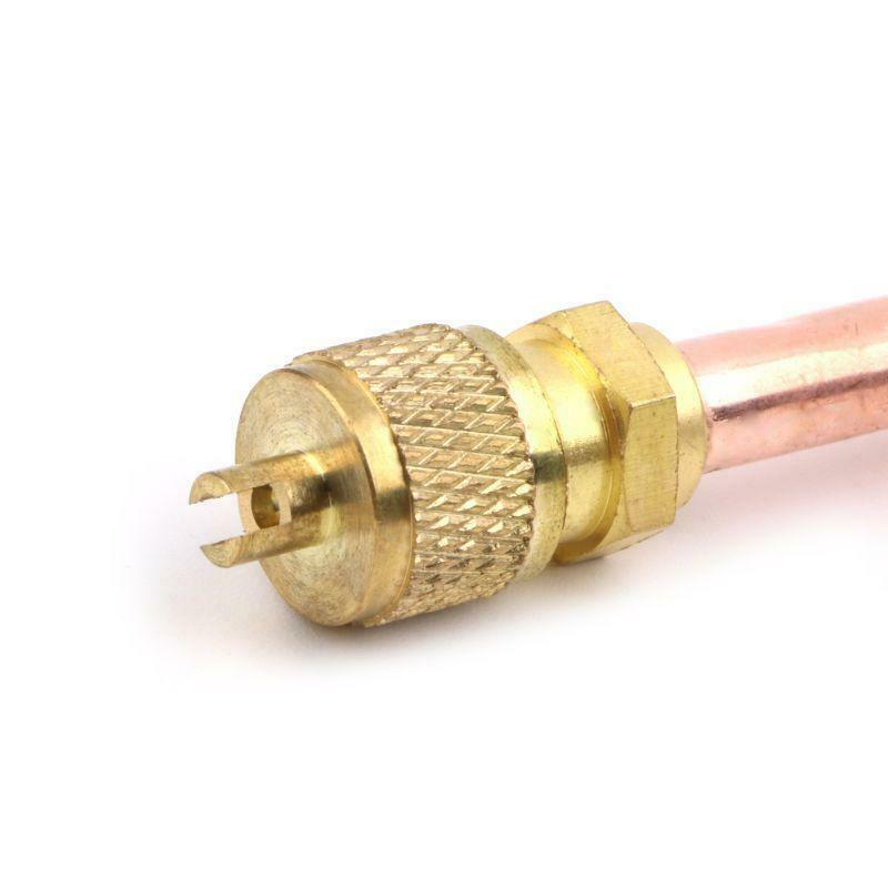 10x Air Conditioner Refrigeration Access Valves 6mm OD Copper Tube Filling Part