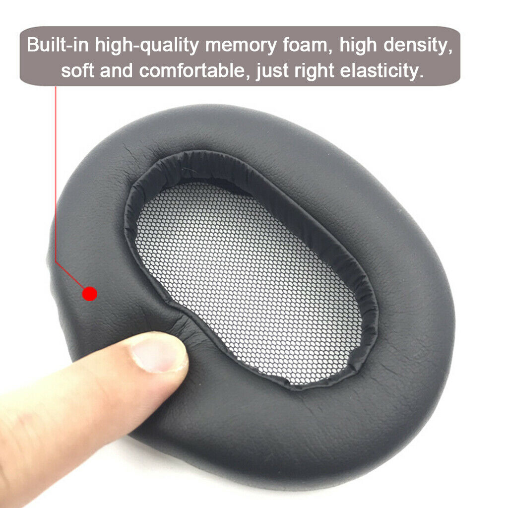 2pcs Replace Headphone Earpads Soft Cushion Ear Pads Black for   MDR-1AM2