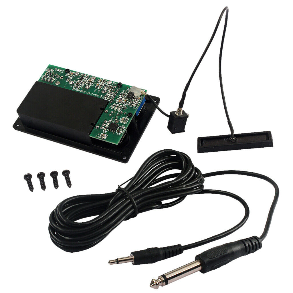 Metal Violin Fiddle Silent EQ Pickup with Piezo Set for Electric Violin