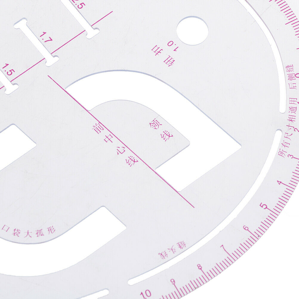 Sleeve Curve Ruler Measure Plastic for Sewing Dressmaking Tailor Drawing Tool^DD