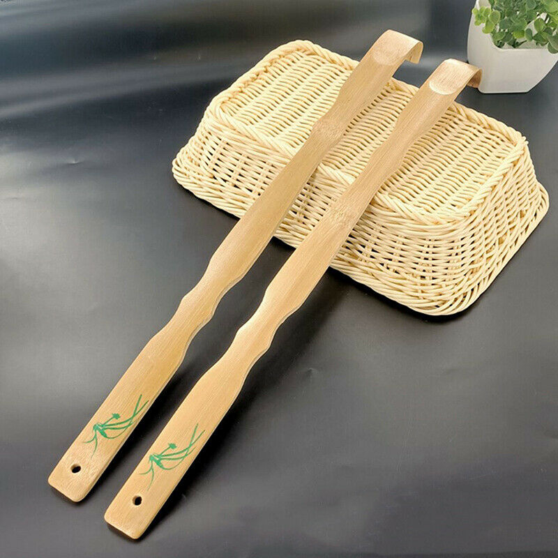 1x Durable Bamboo Massager Back Scratcher Wooden Body Roller Stick Backsc.l8