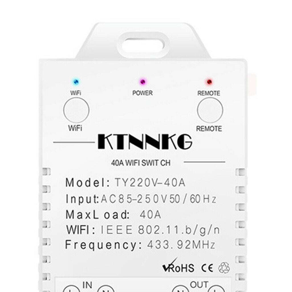 Smart Pump Switch Water Heater Timer Wi-Fi Remote Control Switch 4000W