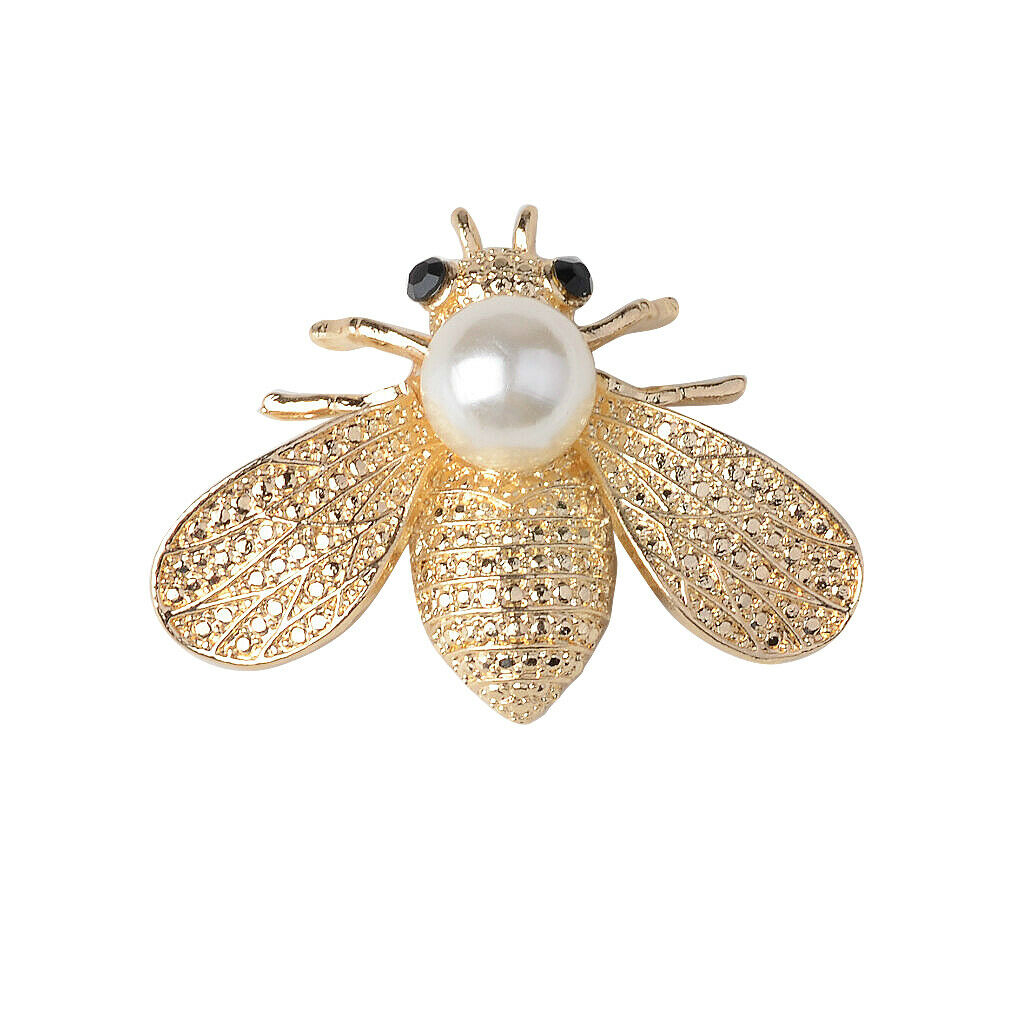 5 pcs bee-shaped alloy crystal bead flatback decorative ornaments
