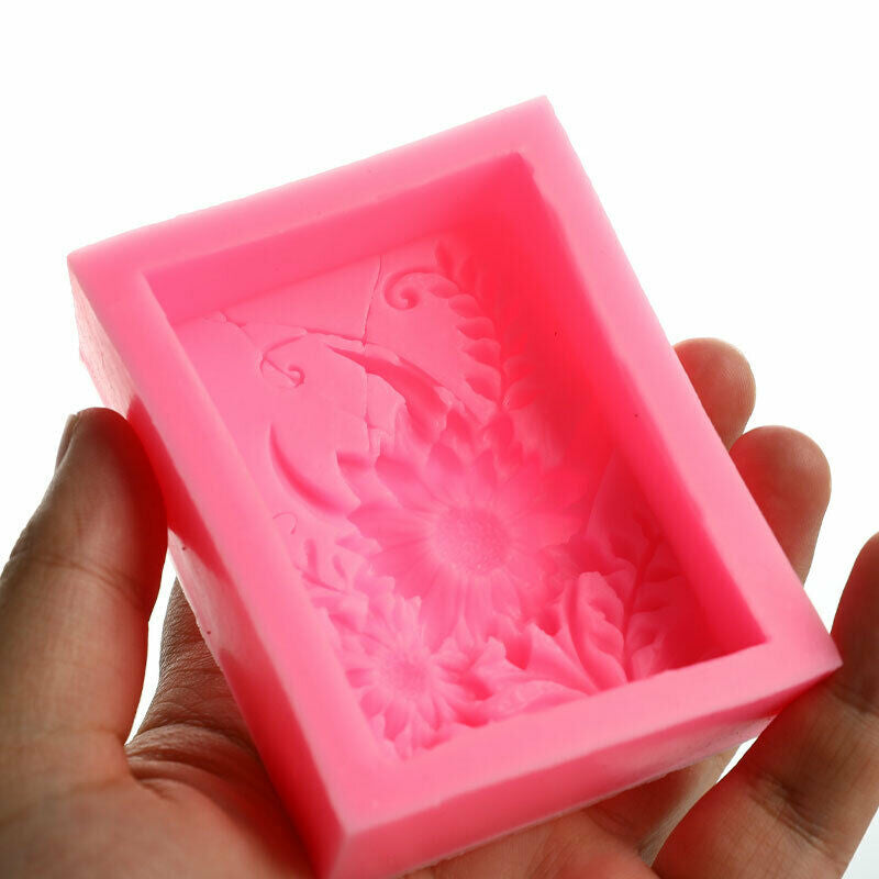 Silicone Soap Mold Sun Flower Craft Fondant Mould DIY Cake Supply Chocola.l8