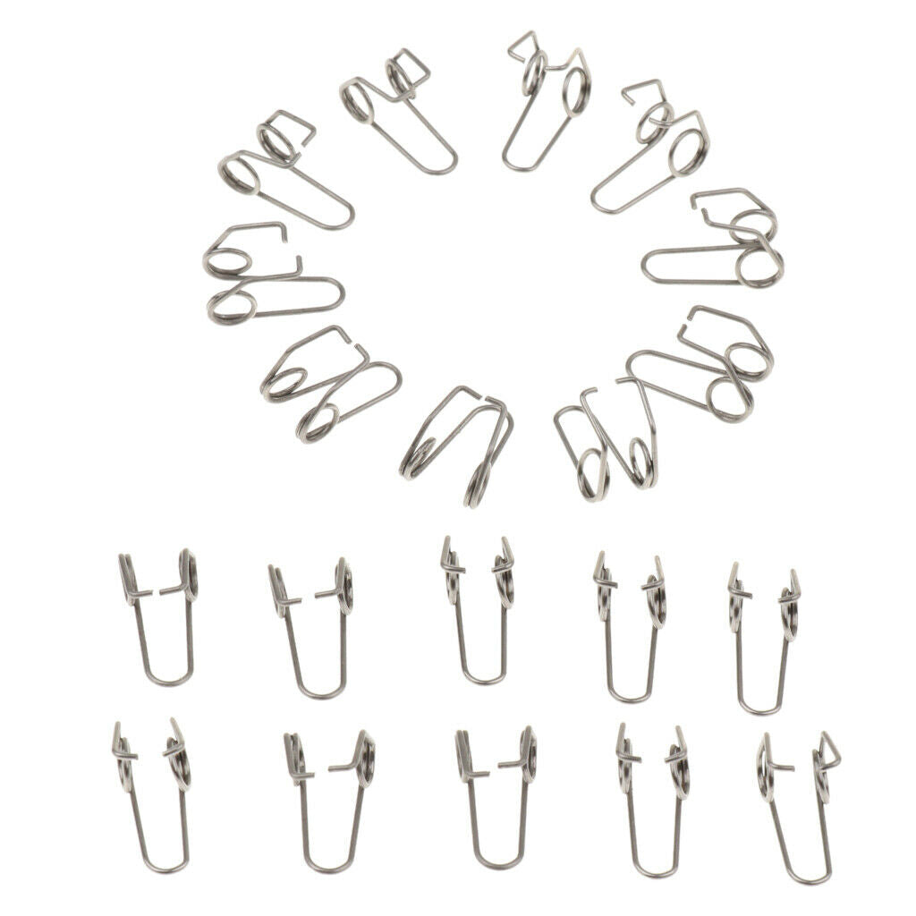 20 Packs Trumpet Water Key Waterkey Spit Value Spring for Brass Instrument