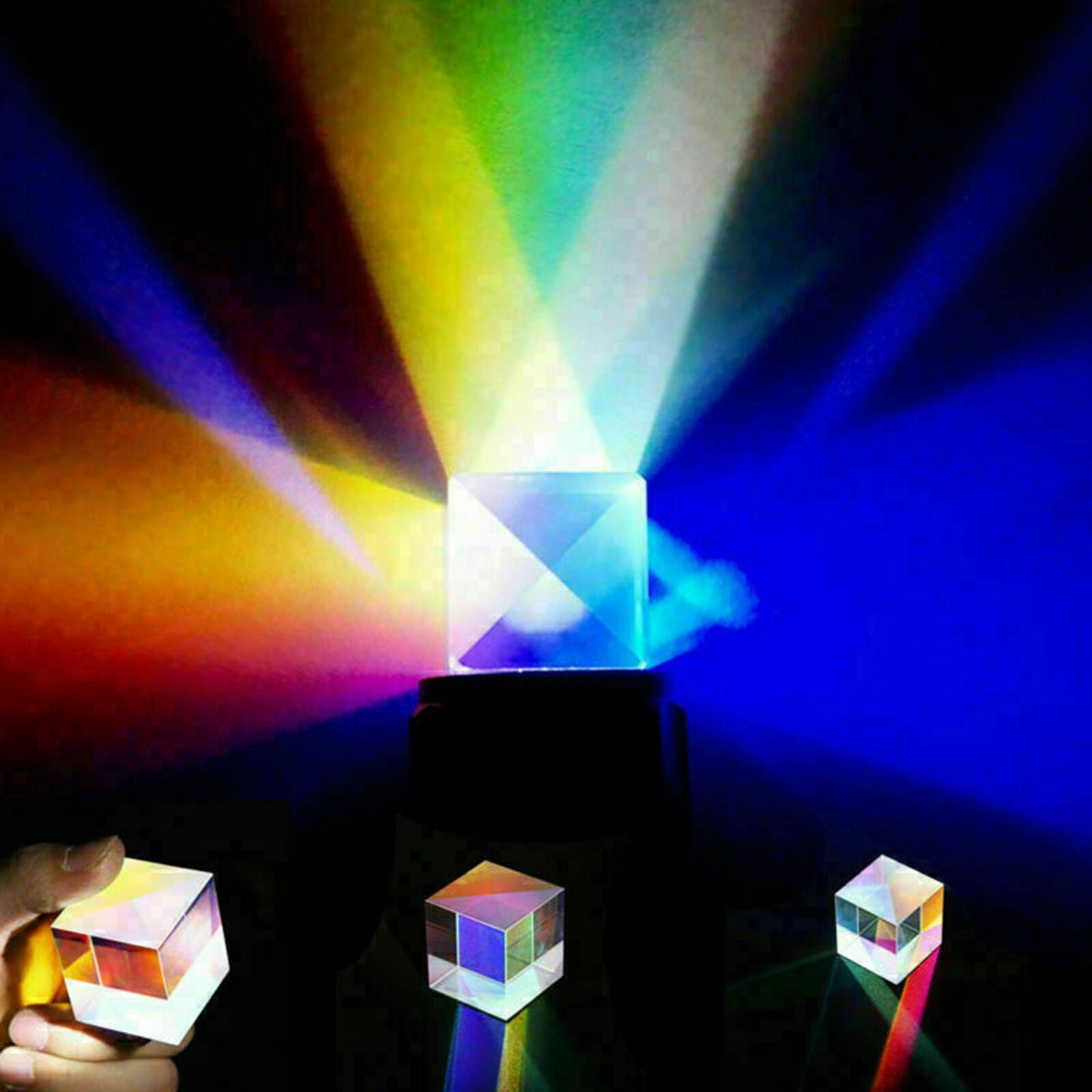 Optical Glass X-cube Dichroic Cube Prism RGB Combiner Splitter Gifts Soft 2020