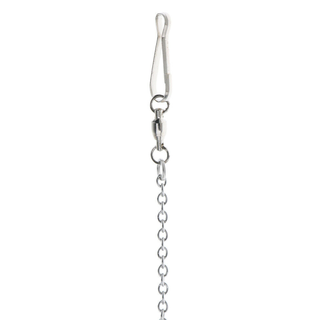 2XBird Training Ring Parrot Foot Stainless Steel Fission Chain Leash, Easy