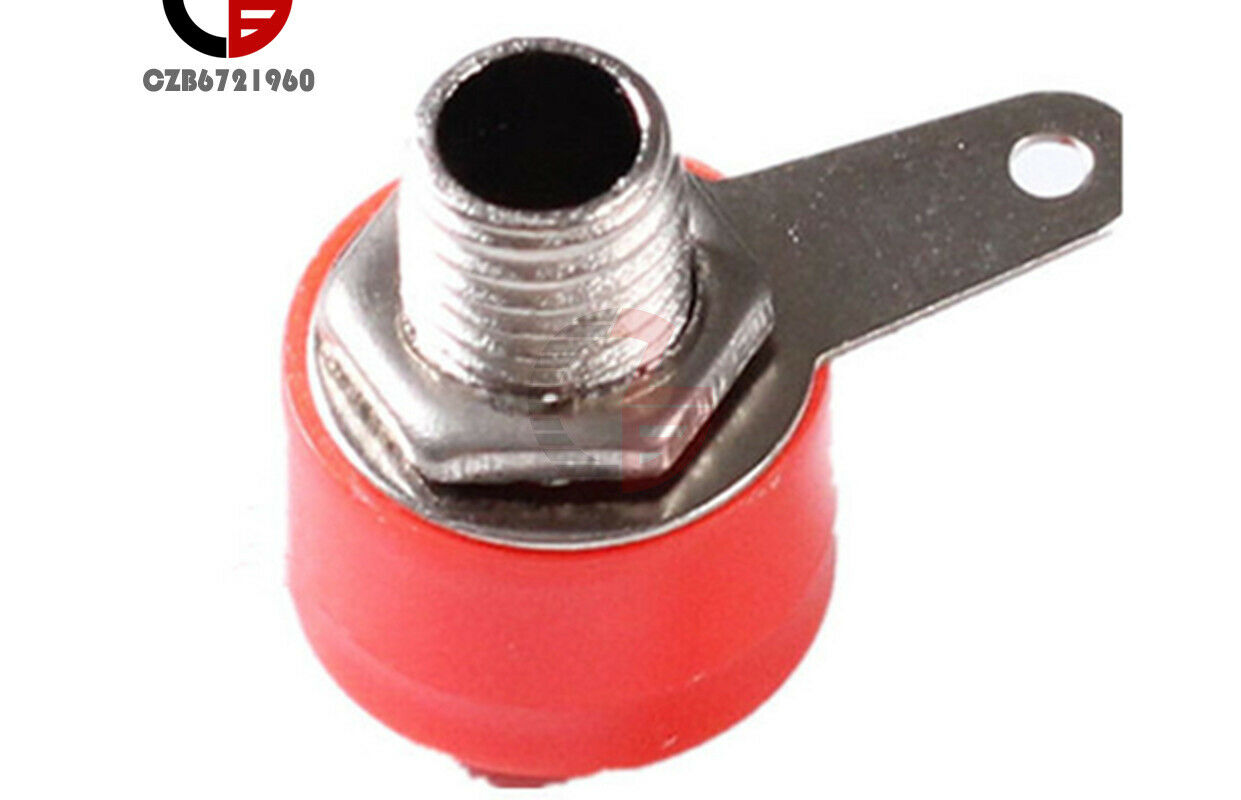 10PCS JS-910B Red Black 4mm Banana Jack Female Terminal Block for Speaker Audio