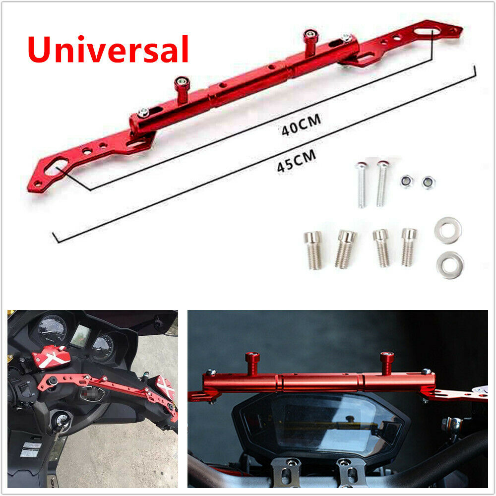 Motorcycle Scooter CNC Aluminum Balance Cross Handlebar Strength Lever Bar Red
