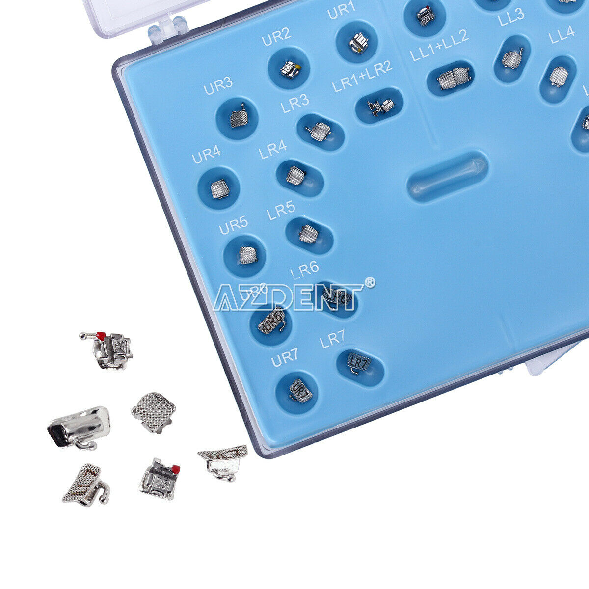 10 Boxes Dental Orthodontic Self-Ligating Brackets Braces Mini Roth 0.022 Hook 3