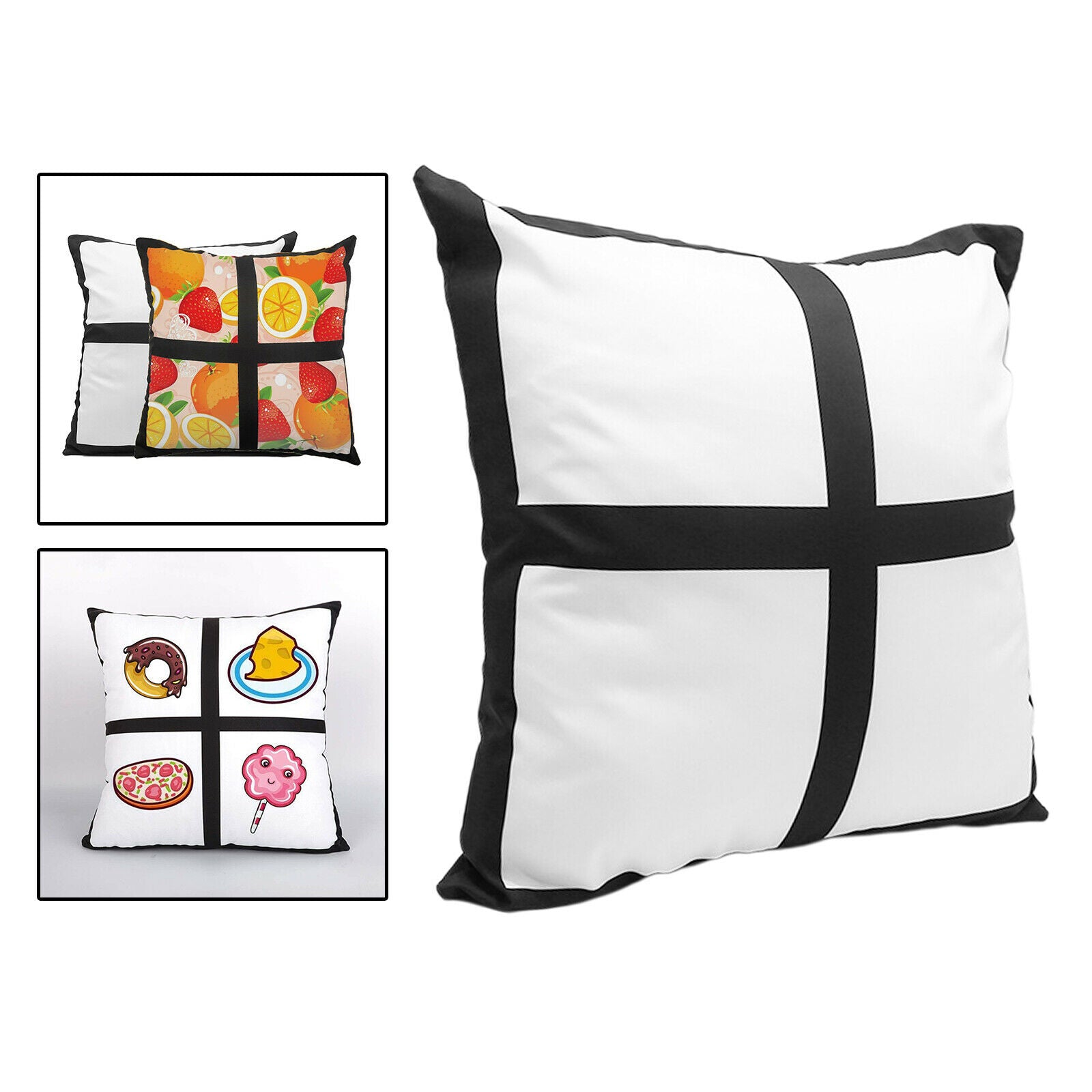 Sublimation Blank Panel Pillow Case Covers Heat Press Print Cushion Case