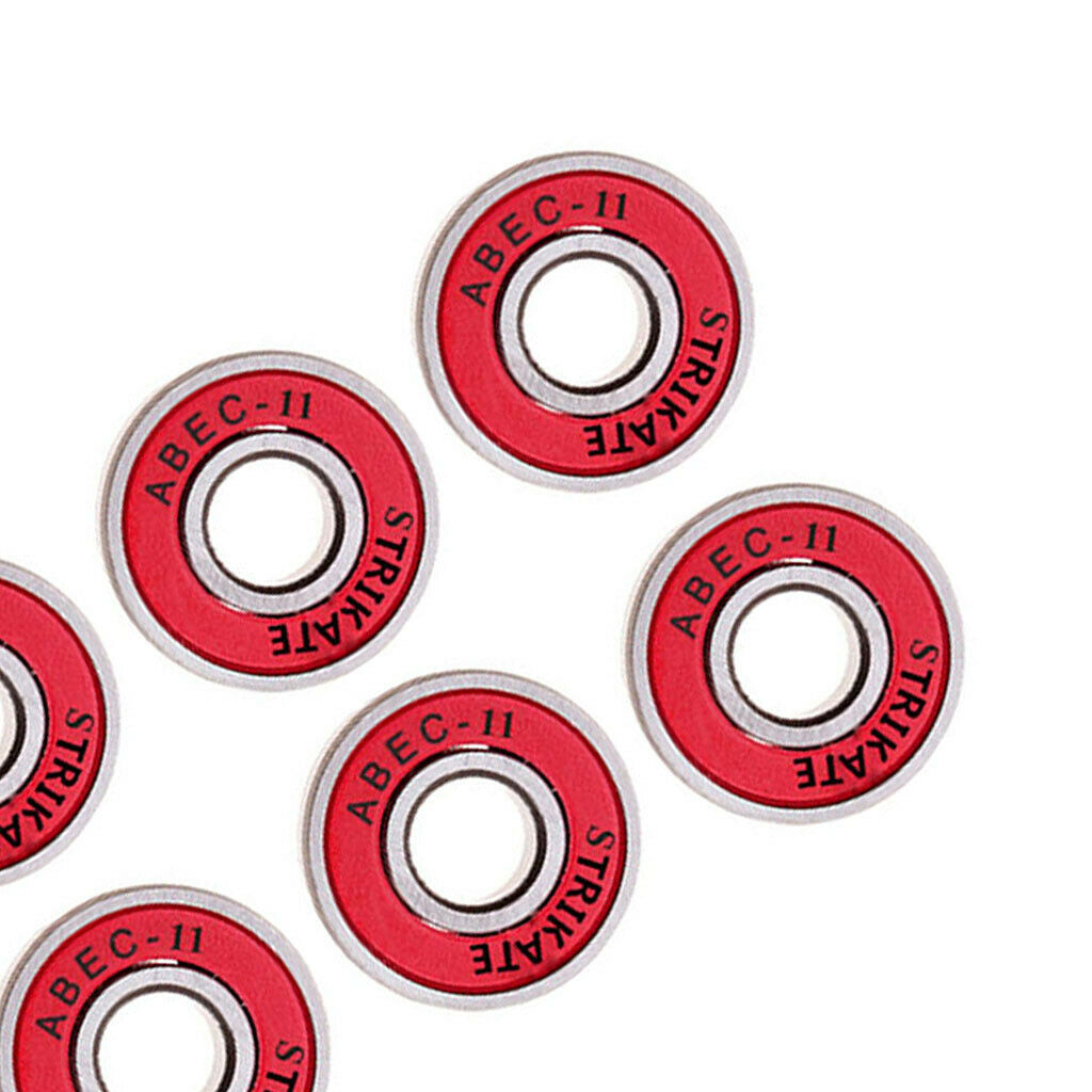 608RS Frictionless ABEC-11 Skateboard Bearing Rolling Bearings Bearing Red