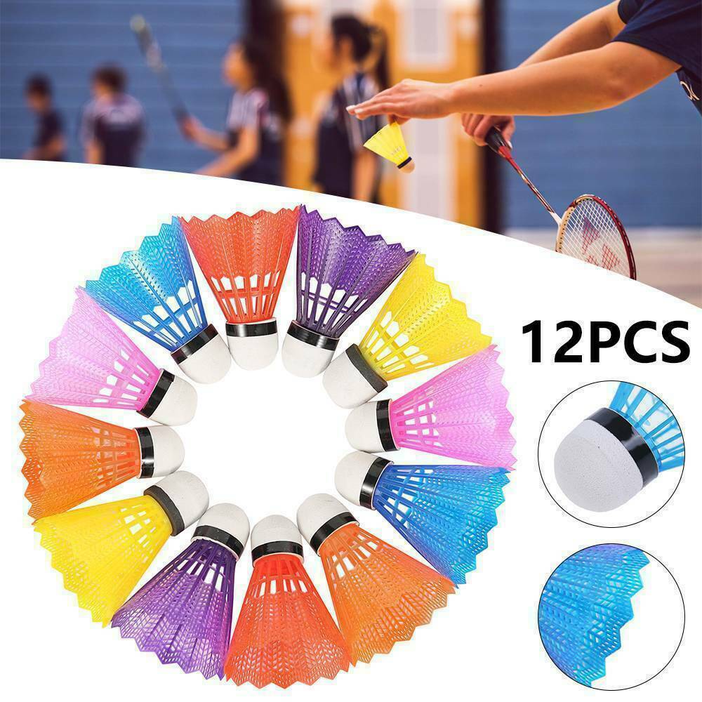 12x/Set Colorful Shuttlecocks Sport Games Badminton Foam Colorful Balls Plastic