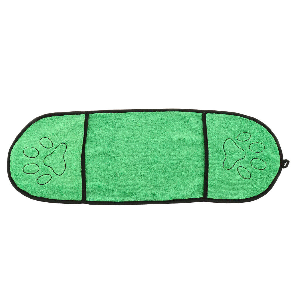 1 Piece Pet Bath Towel Absorbent Pet Bath Towel Cat Dog Drying Towel Green