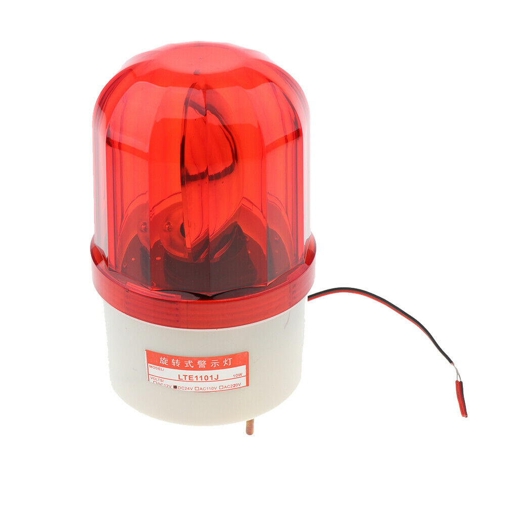 Rotating LED Alarm Lamp Light Emergency Flashing Signal Alarm Lamp Bulb Red